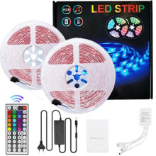 cob neon power supply set smart remote control color changing rgb light kit waterproof flexible led strip lights 5M 10M 15M 20M